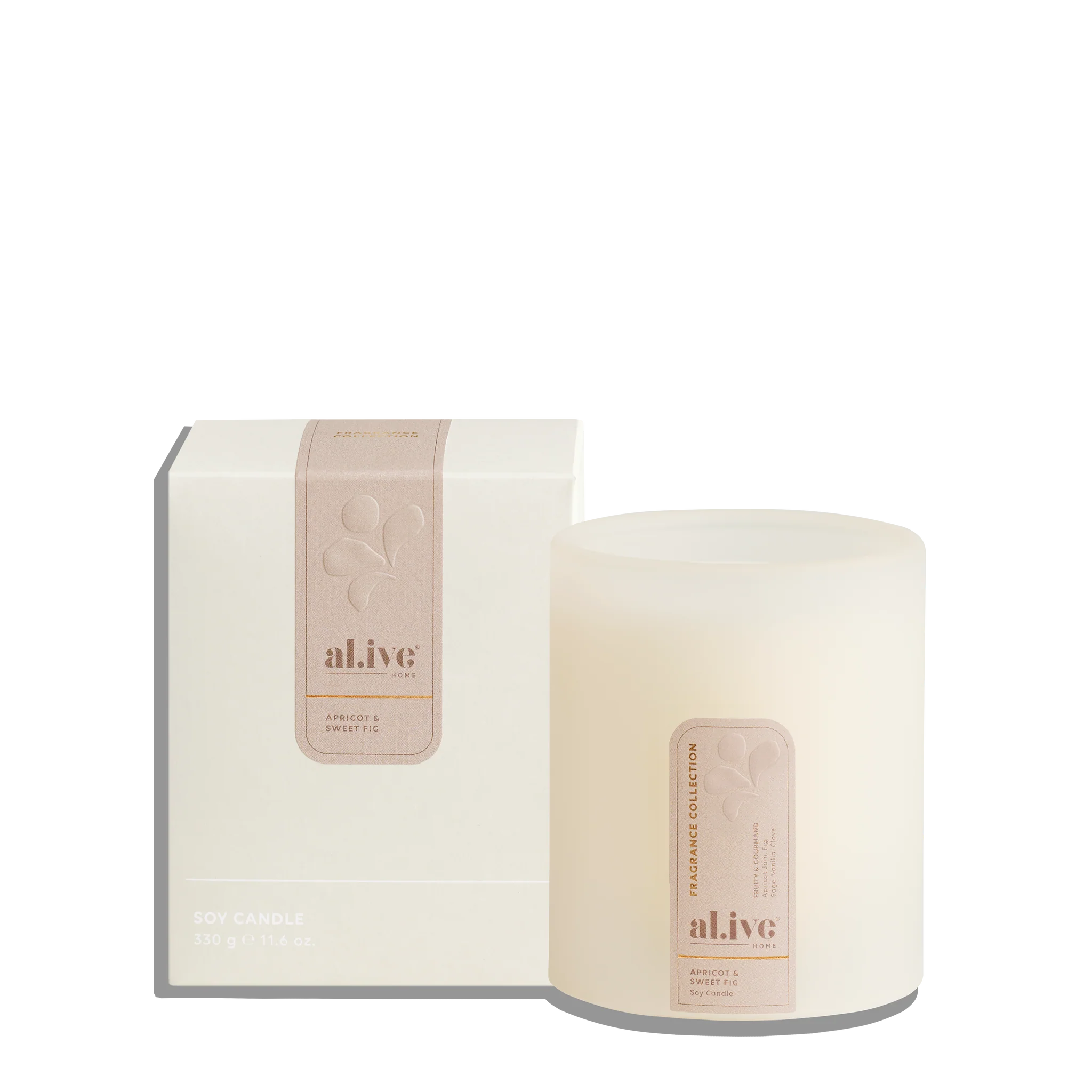 Al.ive Soy Candle - Apricot & Sweet Fig