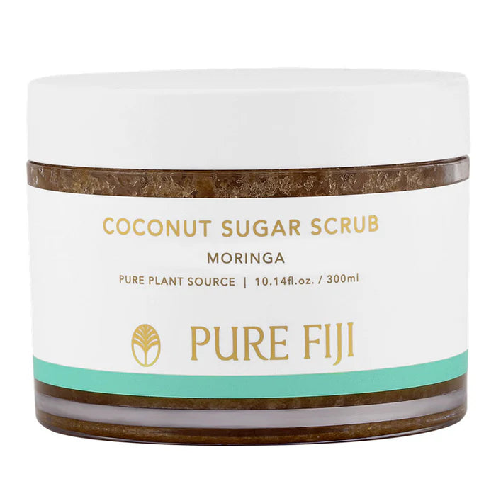 Pure Fiji Coconut Sugar Scrub (10oz/300ml) - Moringa