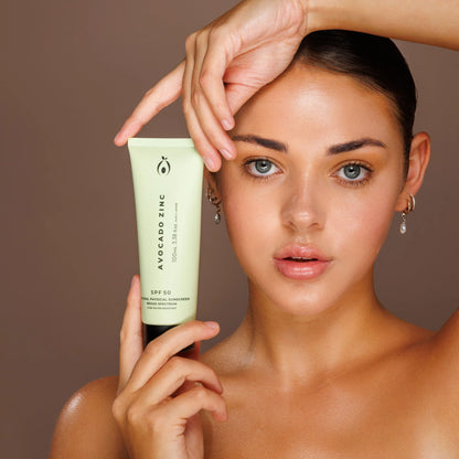 Avocado Zinc Facial Sunscreen SPF50