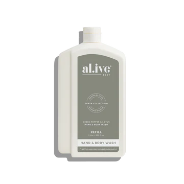 Al.ive Hand &amp; Body Wash Refill - Green Pepper &amp; Lotus