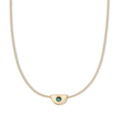 Palas May Emerald Birthstone Necklace