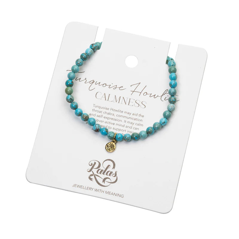 Palas Turquoise Howlite Healing Gem Bracelet