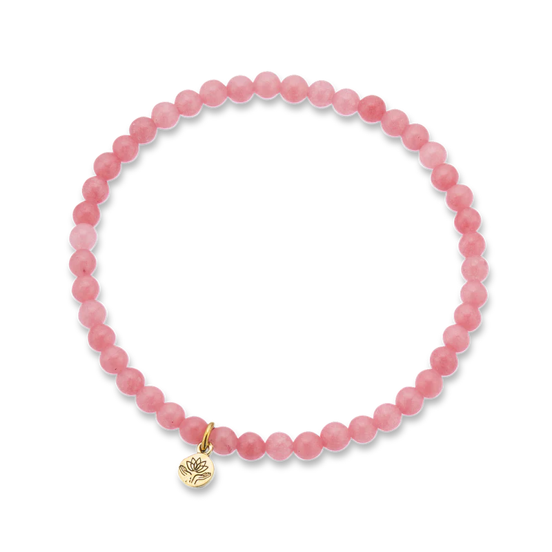 Palas Pink Jade Love Healing Gem Bracelet