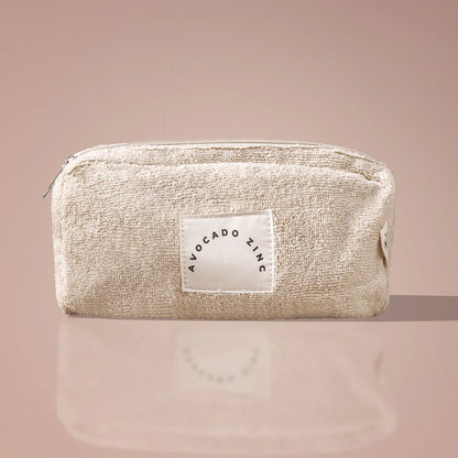 Avocado Zinc Terry Towelling Pouch Latte