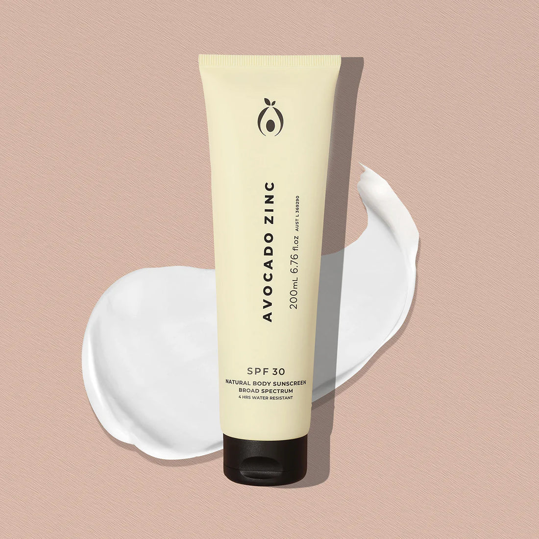 Avocado Zinc Natural Body Sunscreen SPF30 200ml