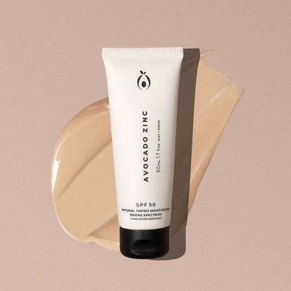 Avocado Zinc Tinted Moisturiser SPF50 - Light
