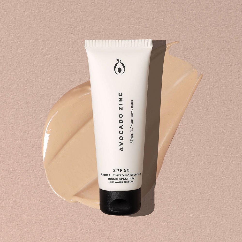 Avocado Zinc - Tinted Moisturiser SPF50 (3 Shades)