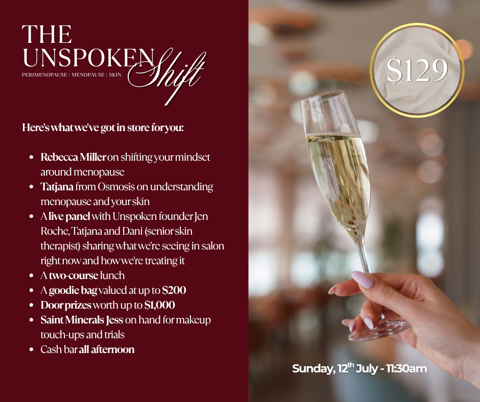 The Unspoken Shift- Perimenopause | Menopause | Skin - EVENT TICKET