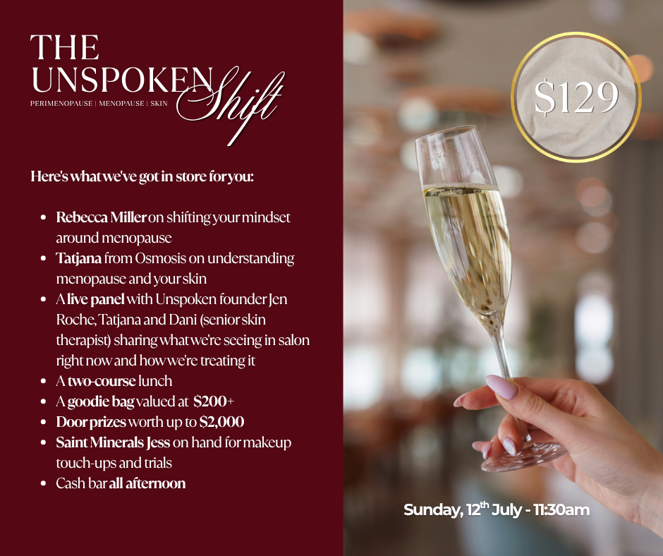 The Unspoken Shift- Perimenopause | Menopause | Skin - EVENT TICKET