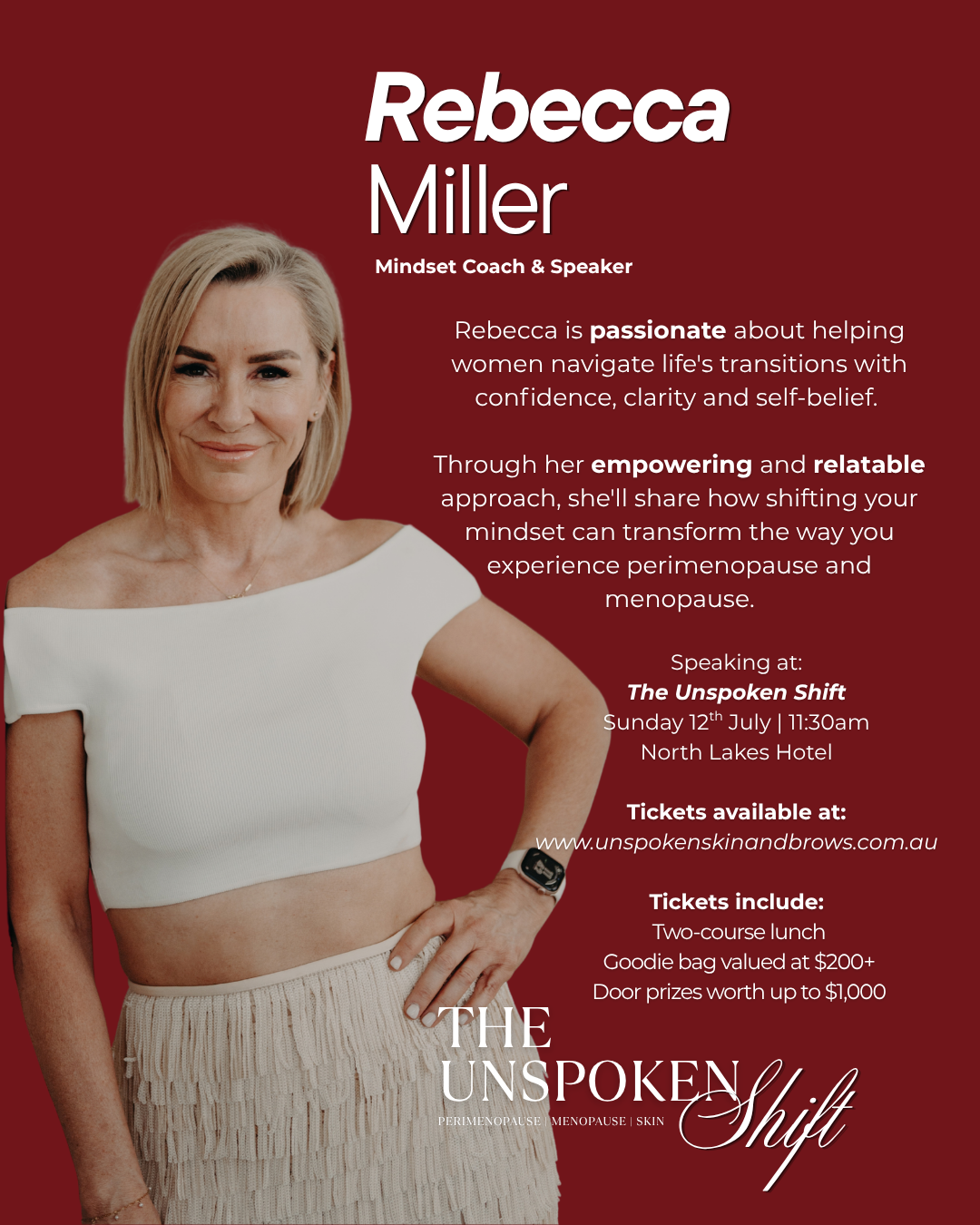 The Unspoken Shift- Perimenopause | Menopause | Skin - EVENT TICKET