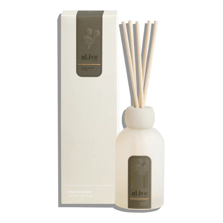 al.ive Green Pepper and Lotus Reed Diffuser