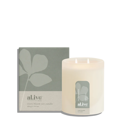 al.ive Ivory Bloom Soy Candle