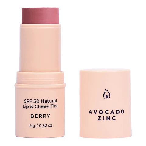 Avocado Zinc SPF50 Lip and Cheek Tint Berry