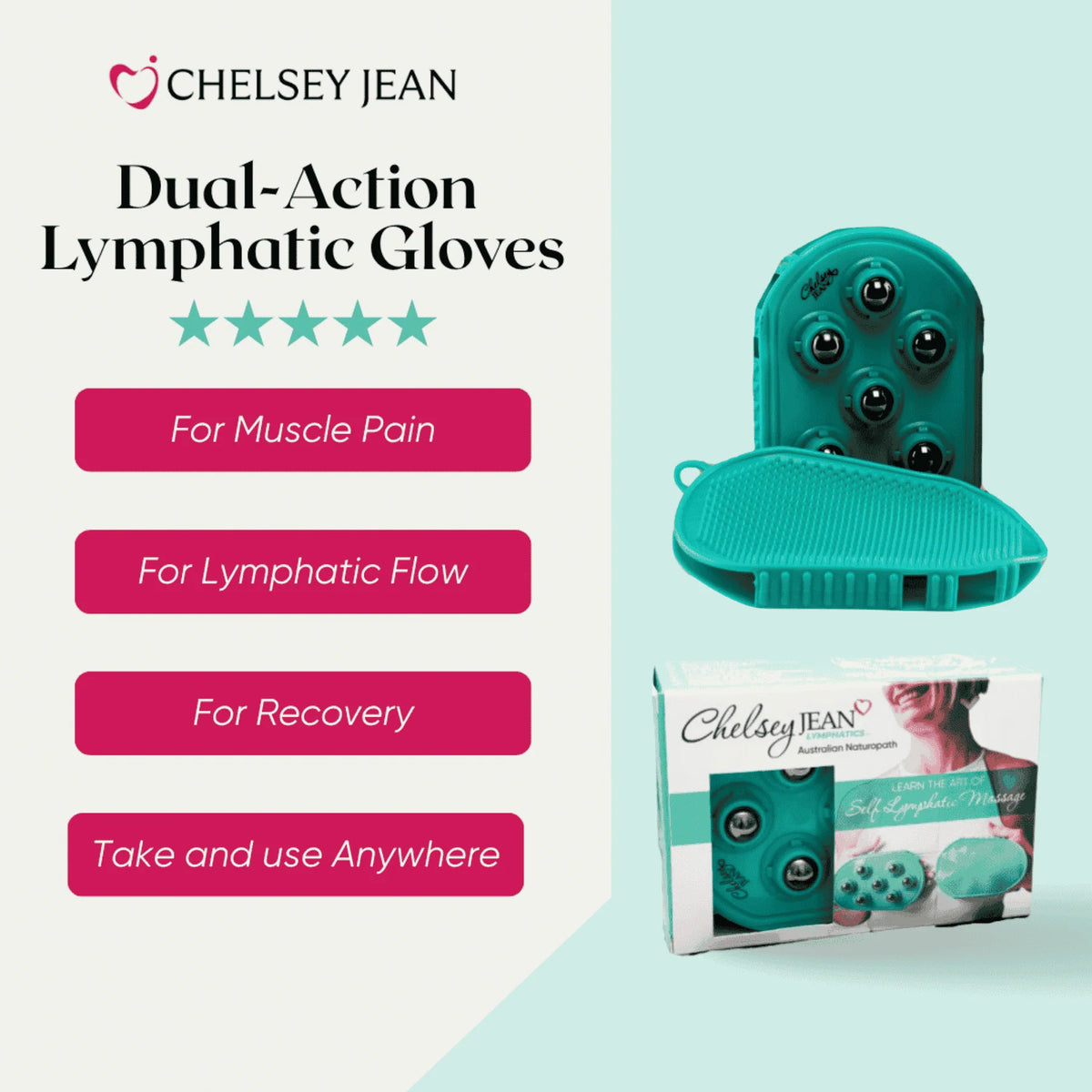 Dual-Action Lymphatic Gloves