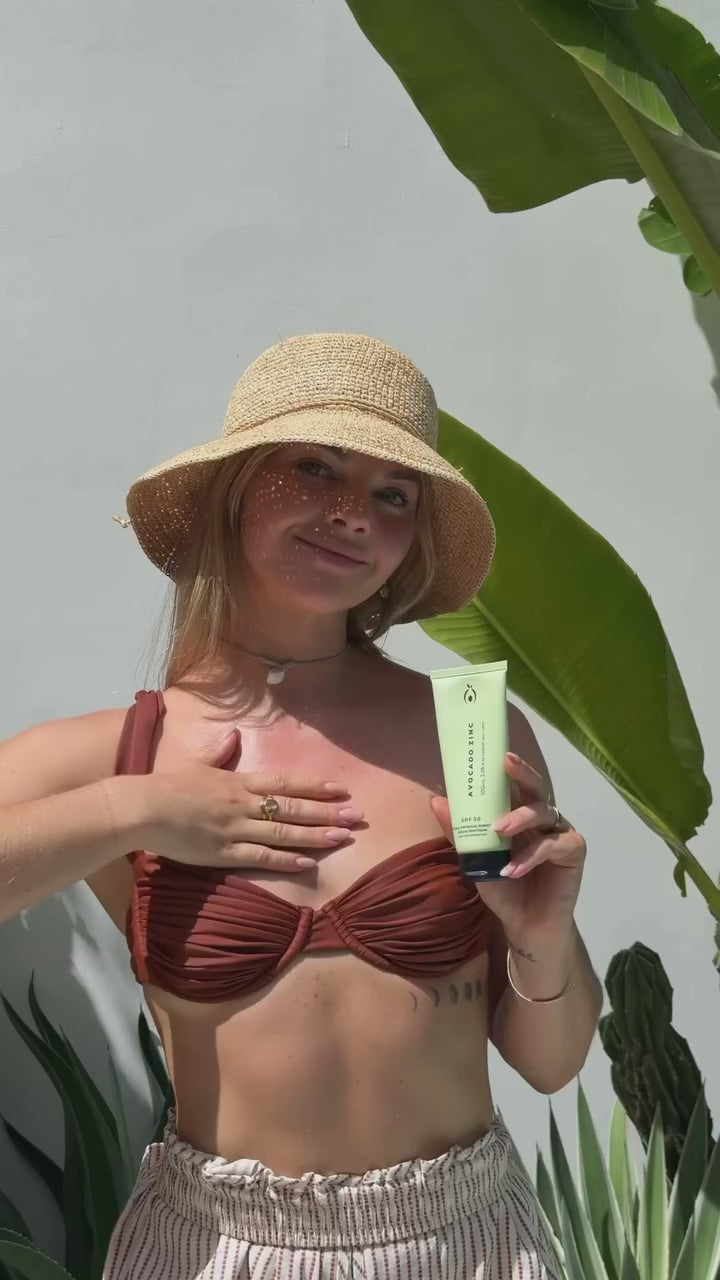 Avocado Zinc Facial Sunscreen SPF50