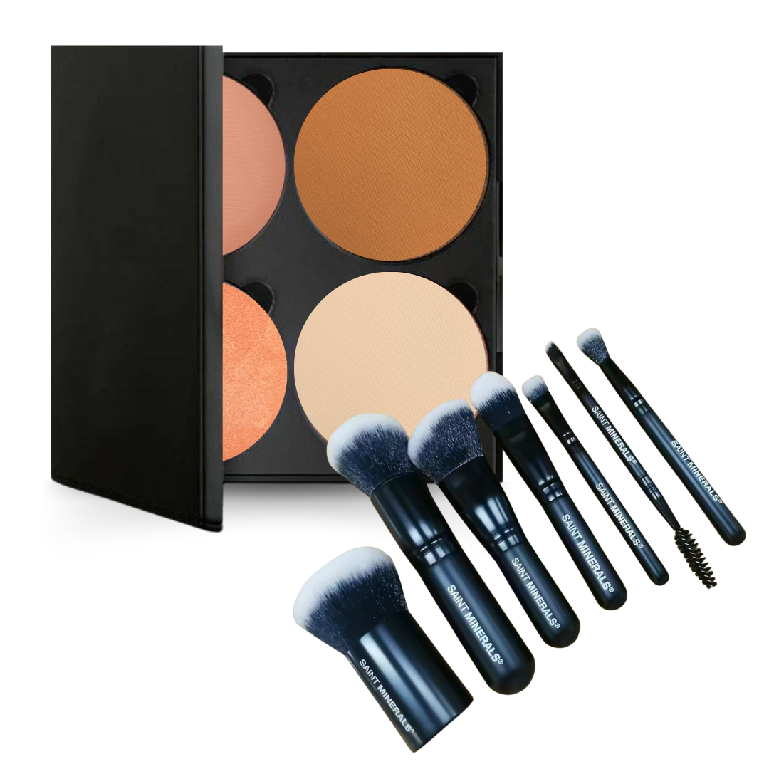Saint Minerals Quad Pack + Travel Brush Set